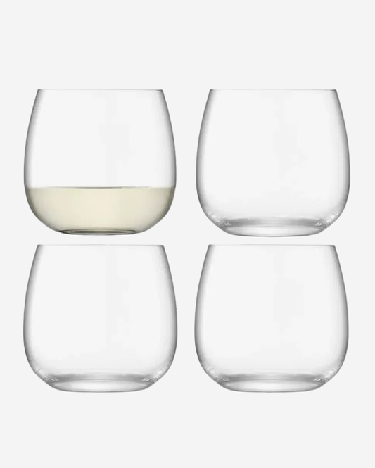 LSA White Wine Glass 370ml Clear x4