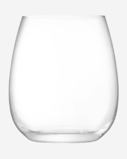 LSA Wine Stemless Red Wine Glass 530ml Clear x2