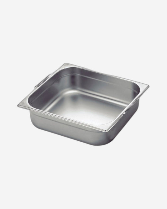Tramontina Since 1911 Made In Brazil Tramontina Gn 2/3 Stainless Steel Food Pan With Retractable Handles, 100 Mm Deep - Steel 304