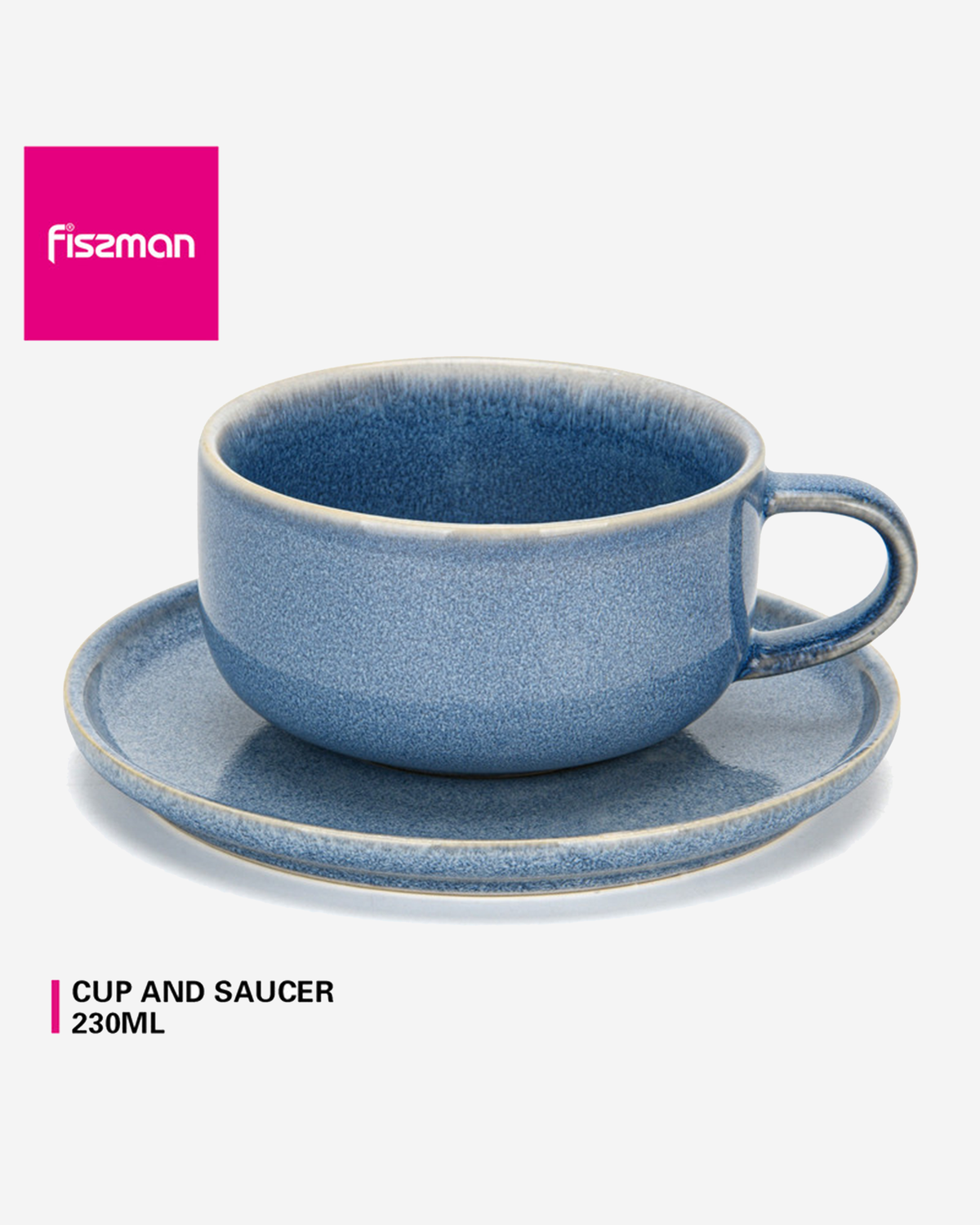 Fissman Mug 230ml + Saucer 14cm Ceramic Cozy