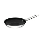 Since 1911 Made in Brazil Tramontina Professional 20 cm 1.1 L shallow stainless steel frying pan with long handle, tri-ply base and interior non-stick coating