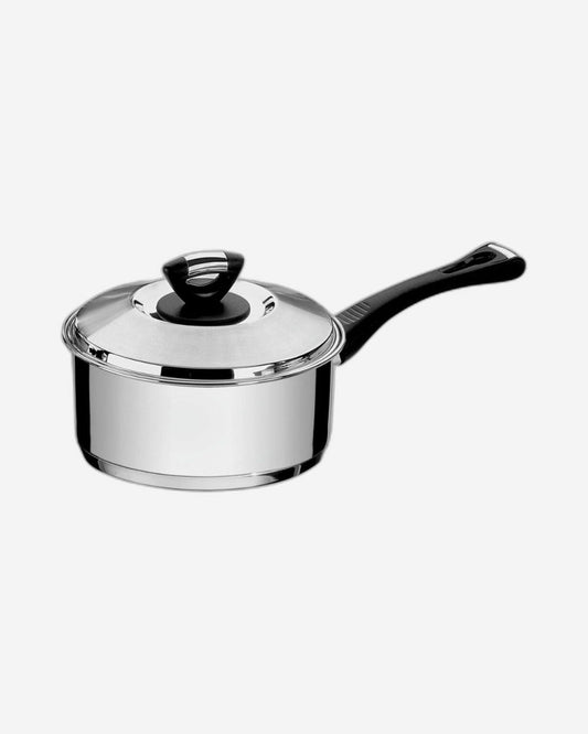 Tramontina Since 1911 Made In Brazil Tramontina Solar Bakelite Stainless Steel Saucepan With Lid, Long Handle And Tri-Ply Base, 24 Cm 4.7 L