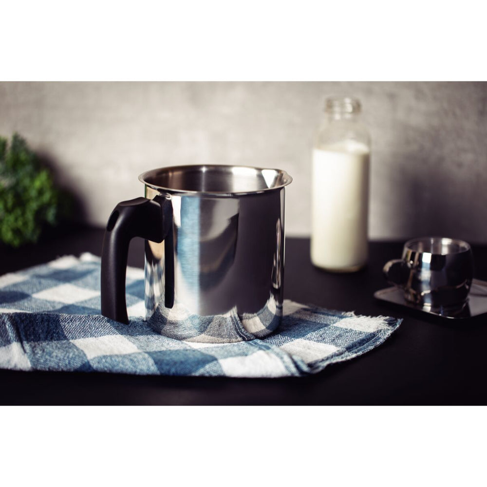 Tramontina Since 1911 Made In Brazil Tramontina Allegra Stainless Steel Milk Boiler With Bakelite Handle, 12 Cm 1.4 L