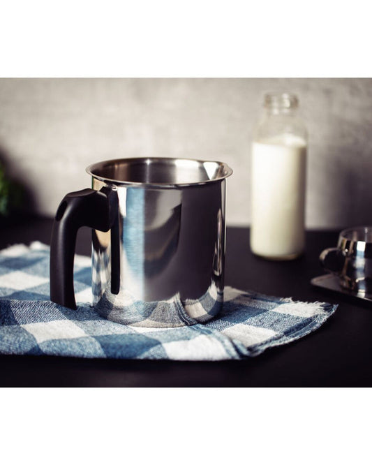 Tramontina Since 1911 Made In Brazil Tramontina Allegra Stainless Steel Milk Boiler With Bakelite Handle, 12 Cm 1.4 L