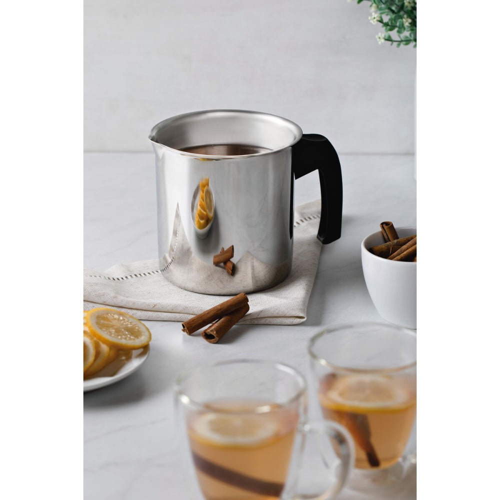 Tramontina Since 1911 Made In Brazil Tramontina Allegra Stainless Steel Milk Boiler With Bakelite Handle, 12 Cm 1.4 L