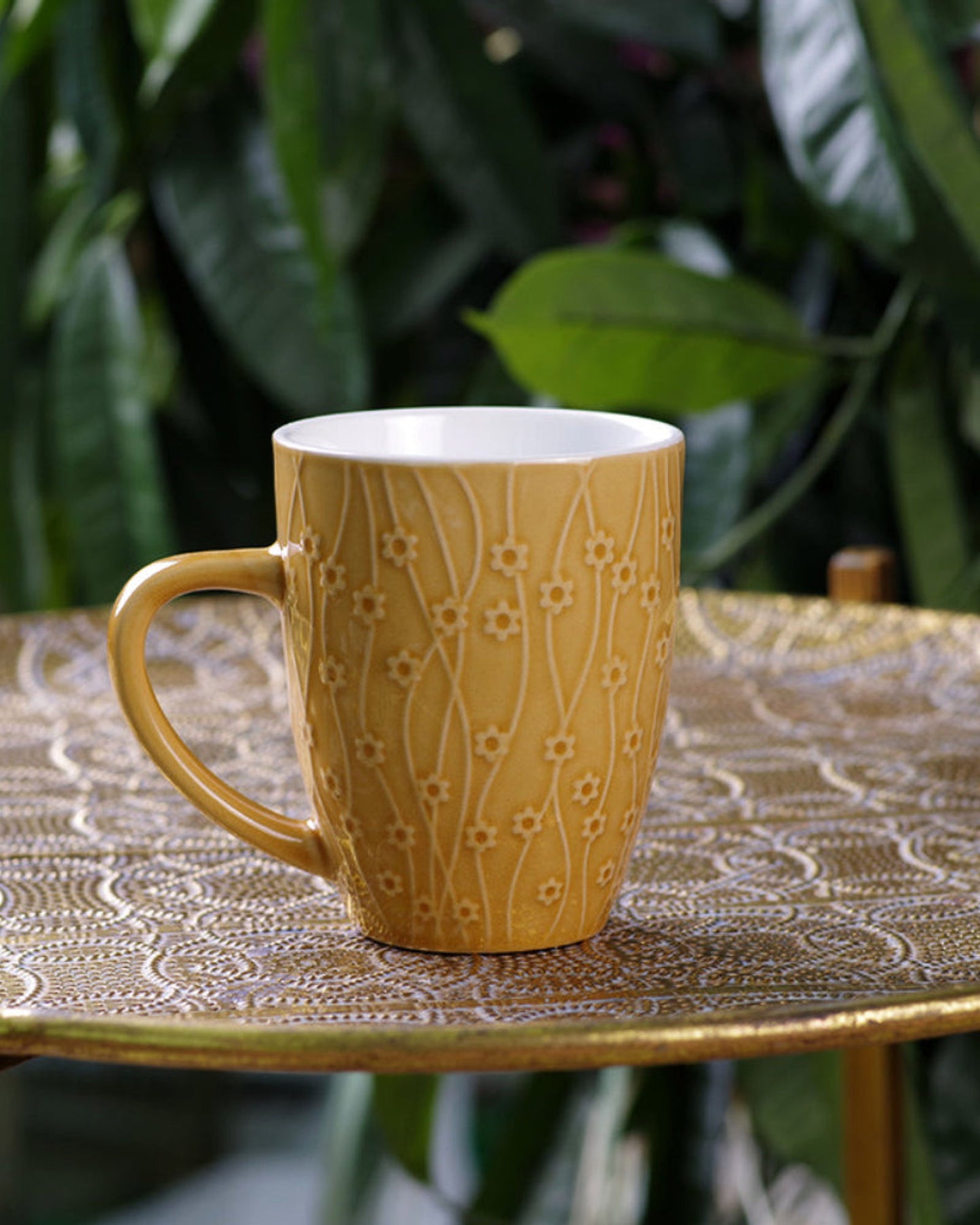 Fissman Mug 370ml Yellow (Ceramic)