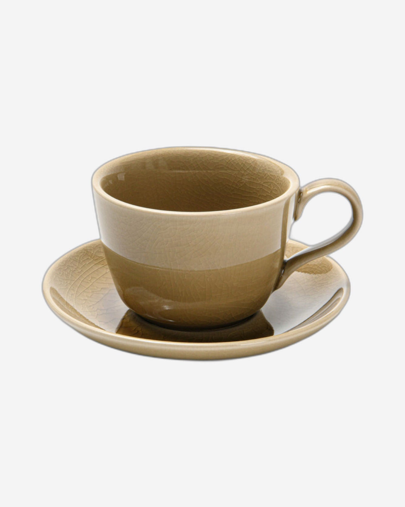 Fissman 2-Piece Cup And Saucer Brown 260ml