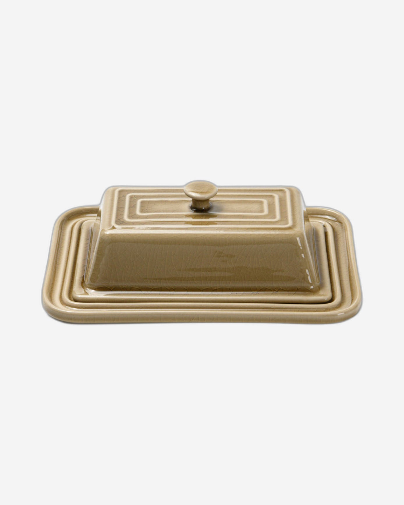 Fissman Butter Dish Ceramic Brown 21.7cm