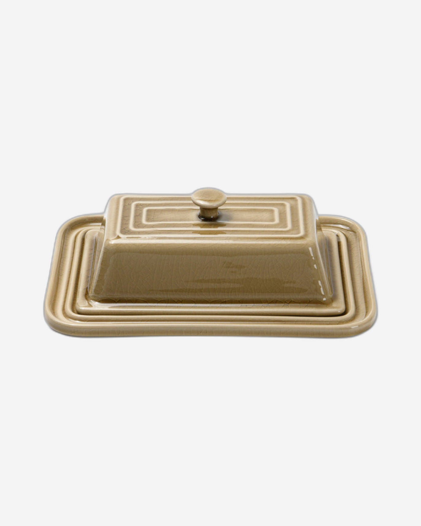 Fissman Butter Dish Ceramic Brown 21.7cm