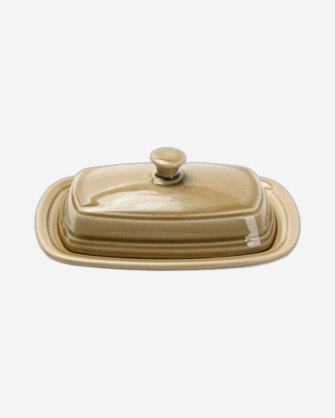 Fissman Butter Dish Ceramic Brown 20cm