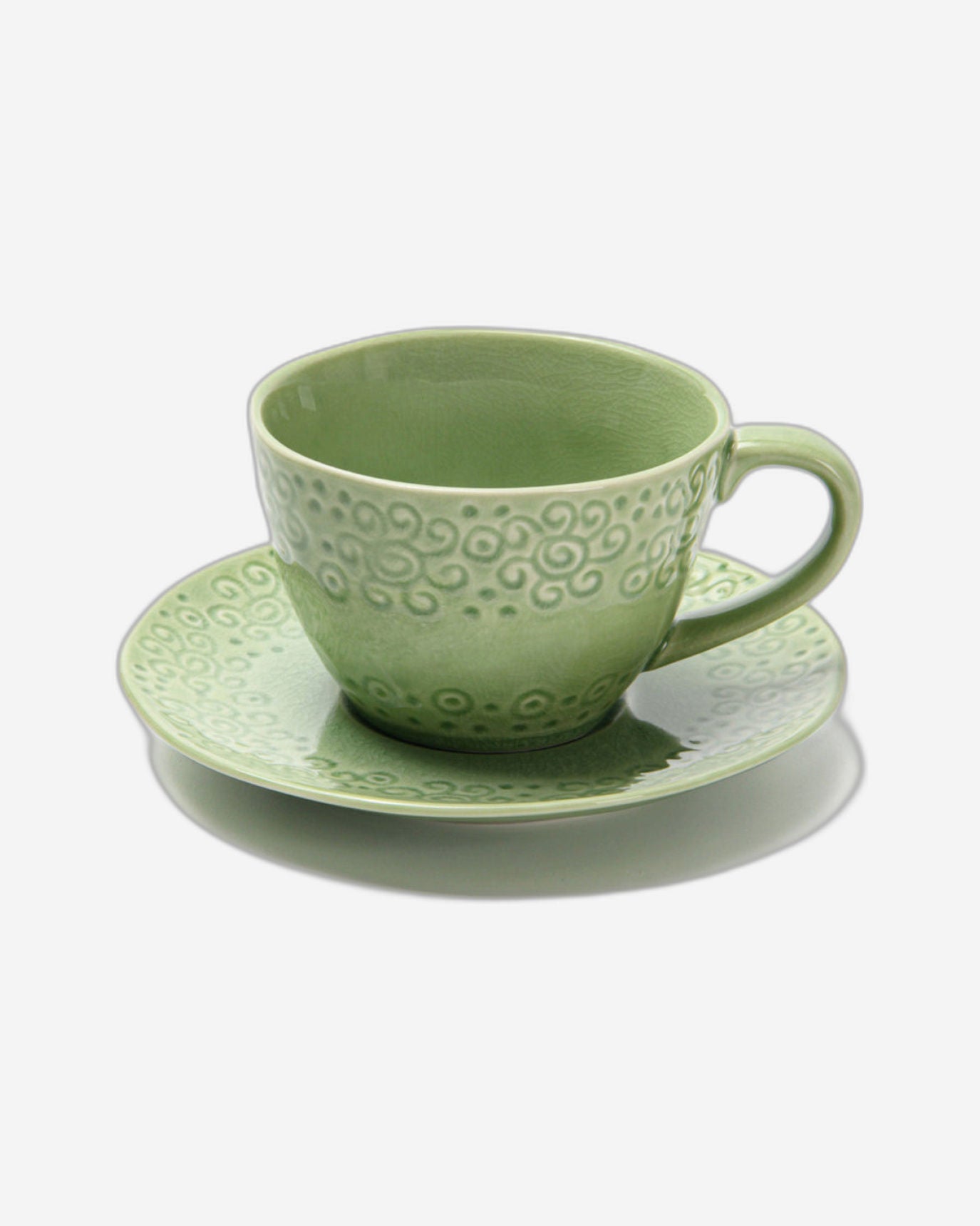 Fissman Cup & Saucer 2Pc Green