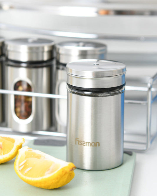 Fissman 5-Piece Salt And Pepper Shaker Glass 80ml