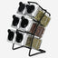 Fissman Spice Rack Organizer 6 Jars /Black