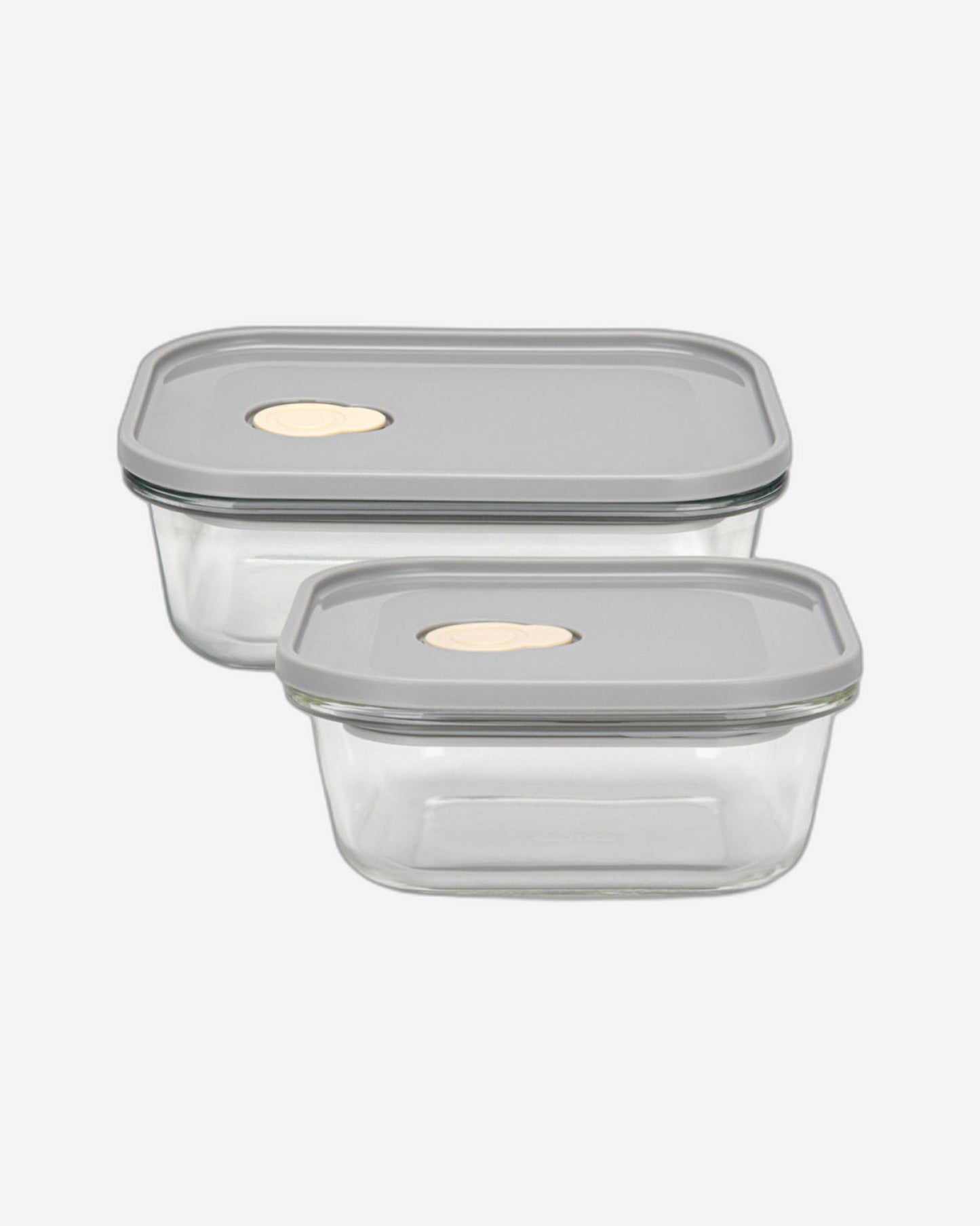 Fissman 2 Pcs. Containers Set With PP Lid (Glass)