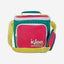 00065479-Igloo-Retro Square Cooler Lunch Bag - Dark Jade /Bold Magenta /Livewire Yellow