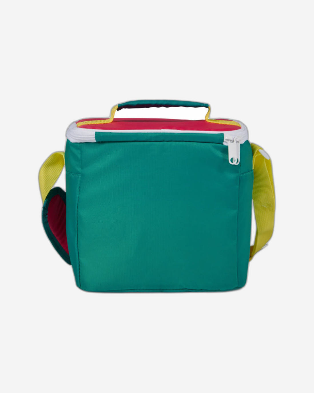 00065479-Igloo-Retro Square Cooler Lunch Bag - Dark Jade /Bold Magenta /Livewire Yellow