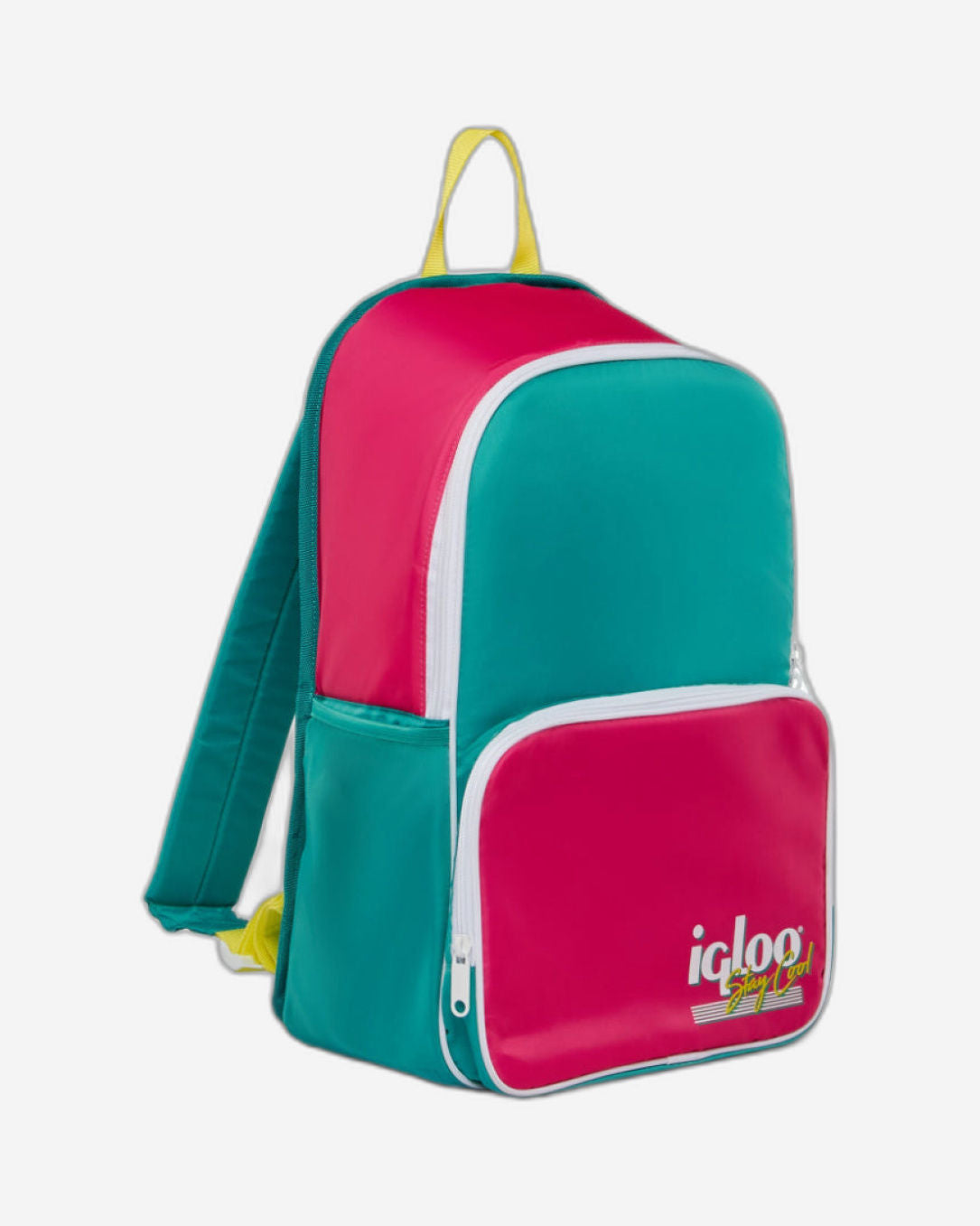 Igloo - Retro Backpack Cooler - Dark Jade /
Bold Magenta /
Livewire Yellow