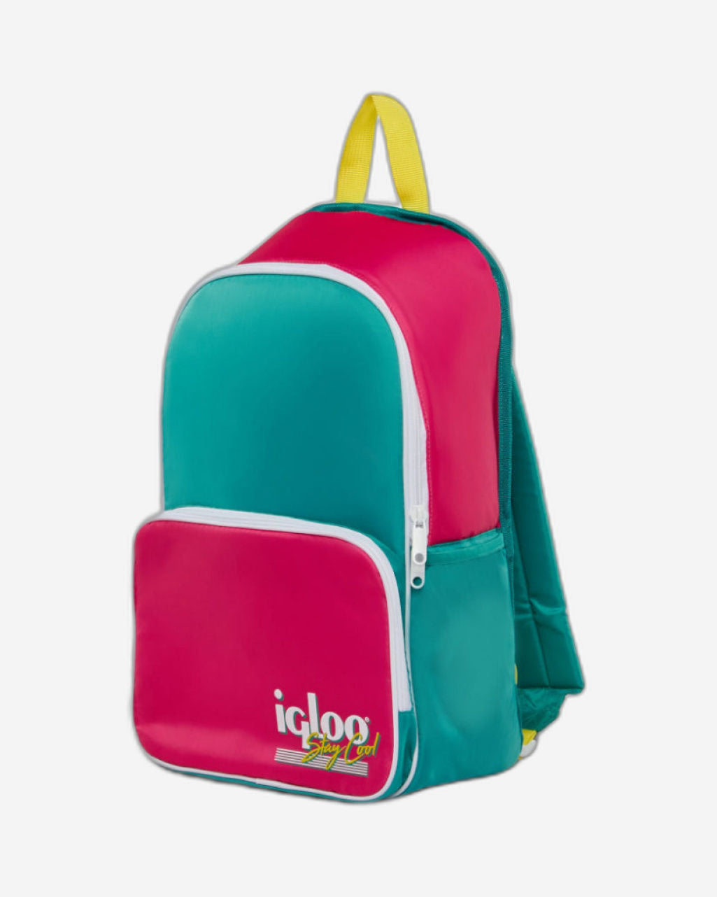 Igloo - Retro Backpack Cooler - Dark Jade /
Bold Magenta /
Livewire Yellow