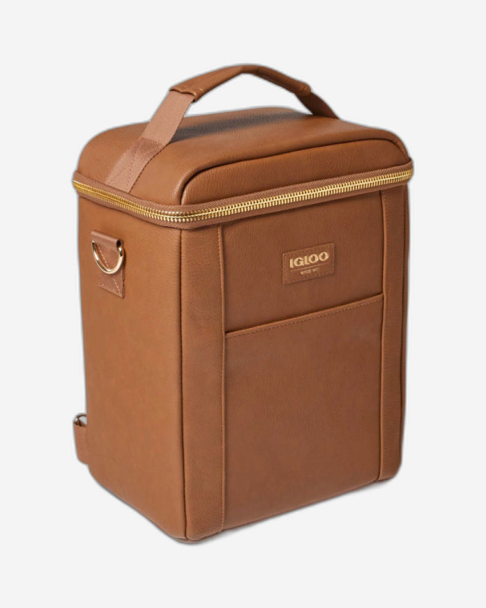 Igloo-Luxe Mini Convertible Backpack - Cognac