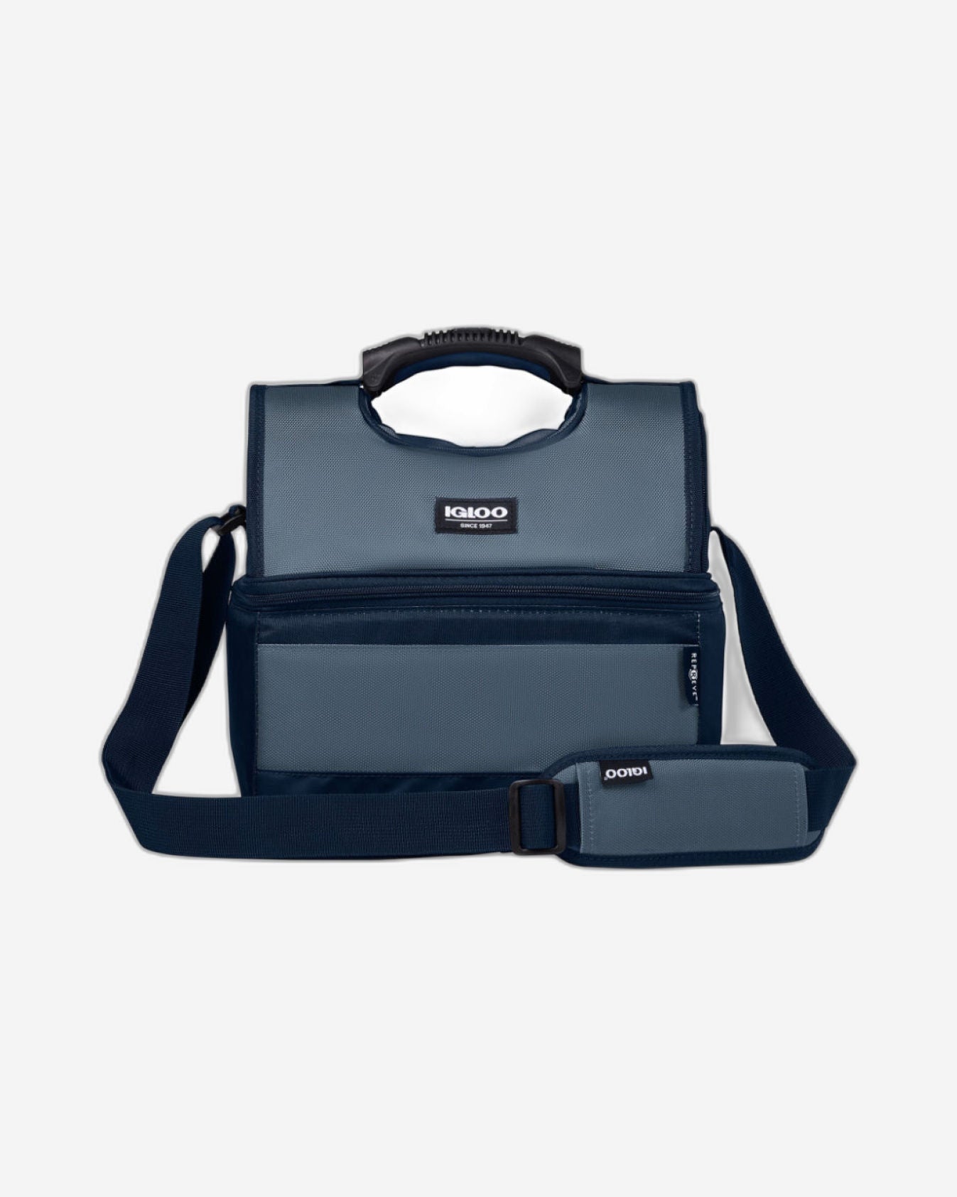 00066114-Igloo-16-Can Dual Compartment Insulated Gripper Lunch Bag - Blue