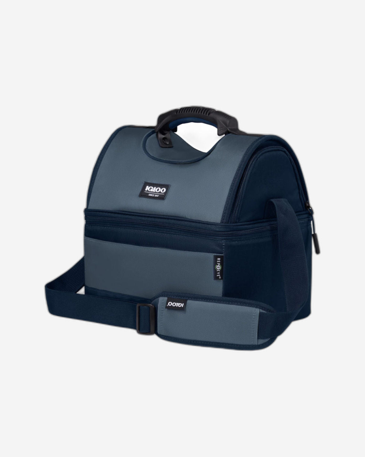 00066114-Igloo-16-Can Dual Compartment Insulated Gripper Lunch Bag - Blue