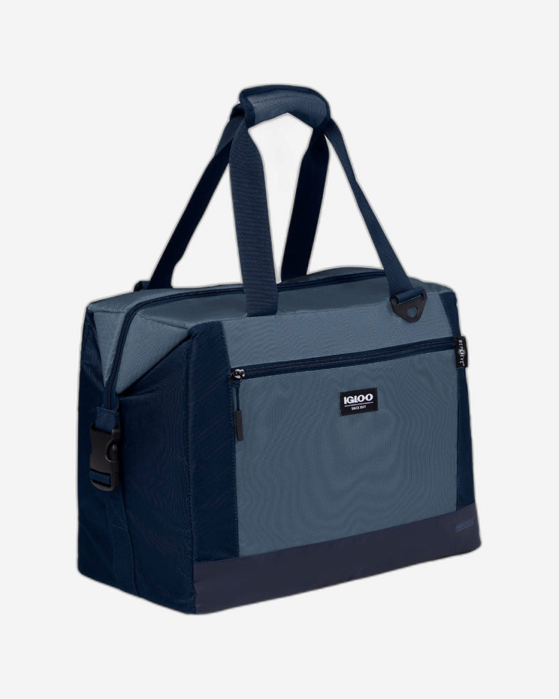 00066158-Igloo-Snapdown Maxcold Repreve Eco-Friendly 36-can Cooler Bag - Blue