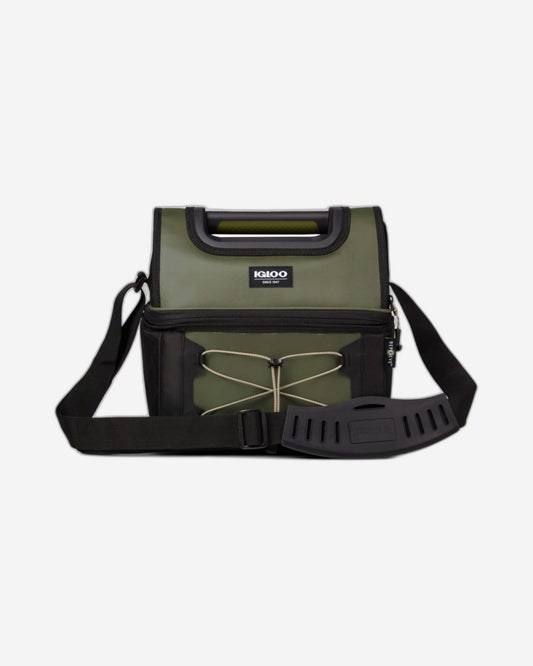 00066290-Igloo-16-Can Dual Compartment Insulated Gripper Lunch Bag - Olive