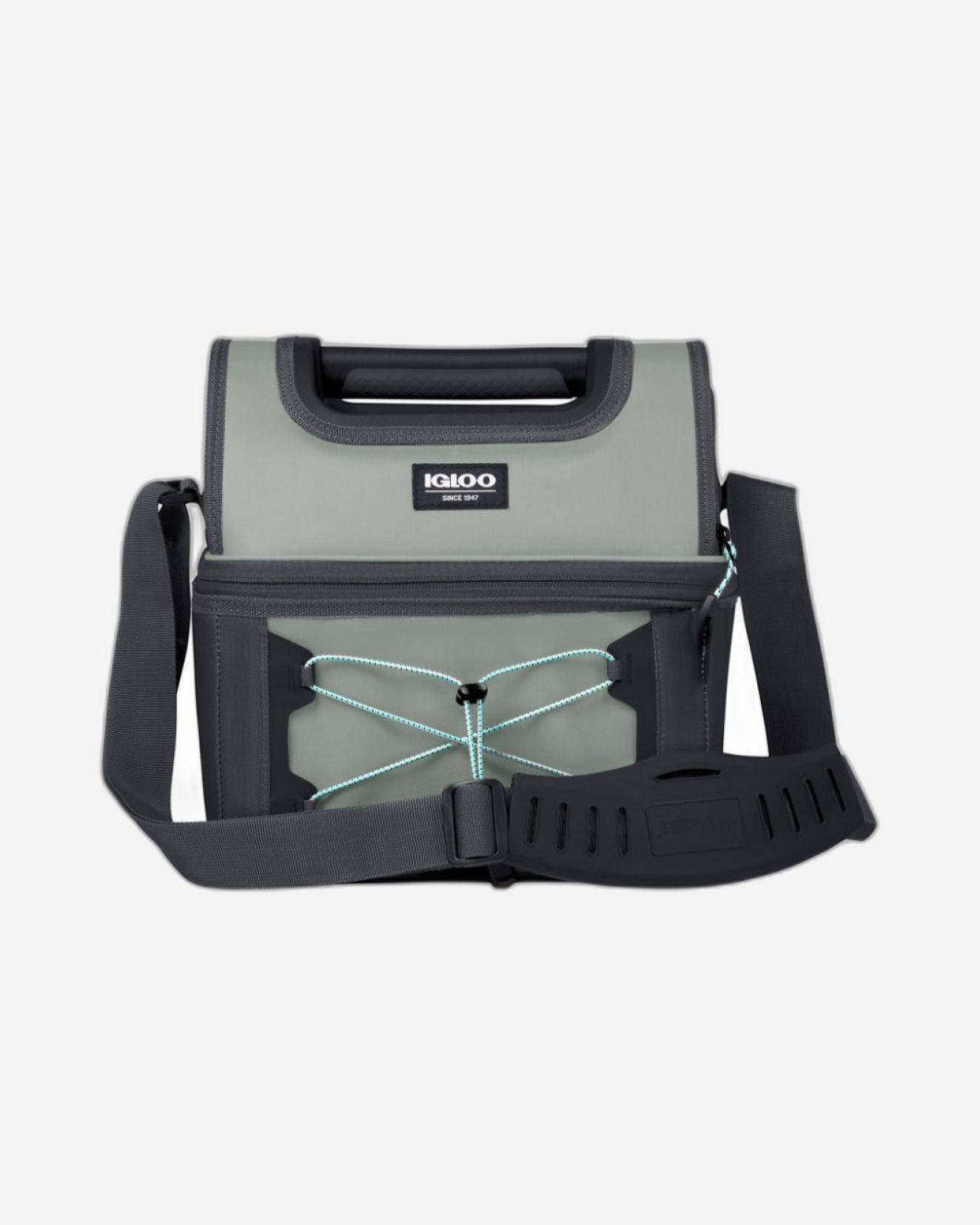 Igloo-16-Can Softsided Insulated Lunch Box Gripper Cooler Bag - Grey