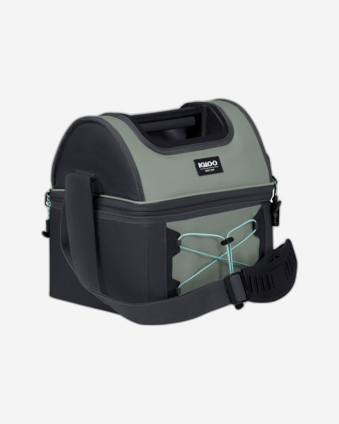 Igloo-16-Can Softsided Insulated Lunch Box Gripper Cooler Bag - Grey