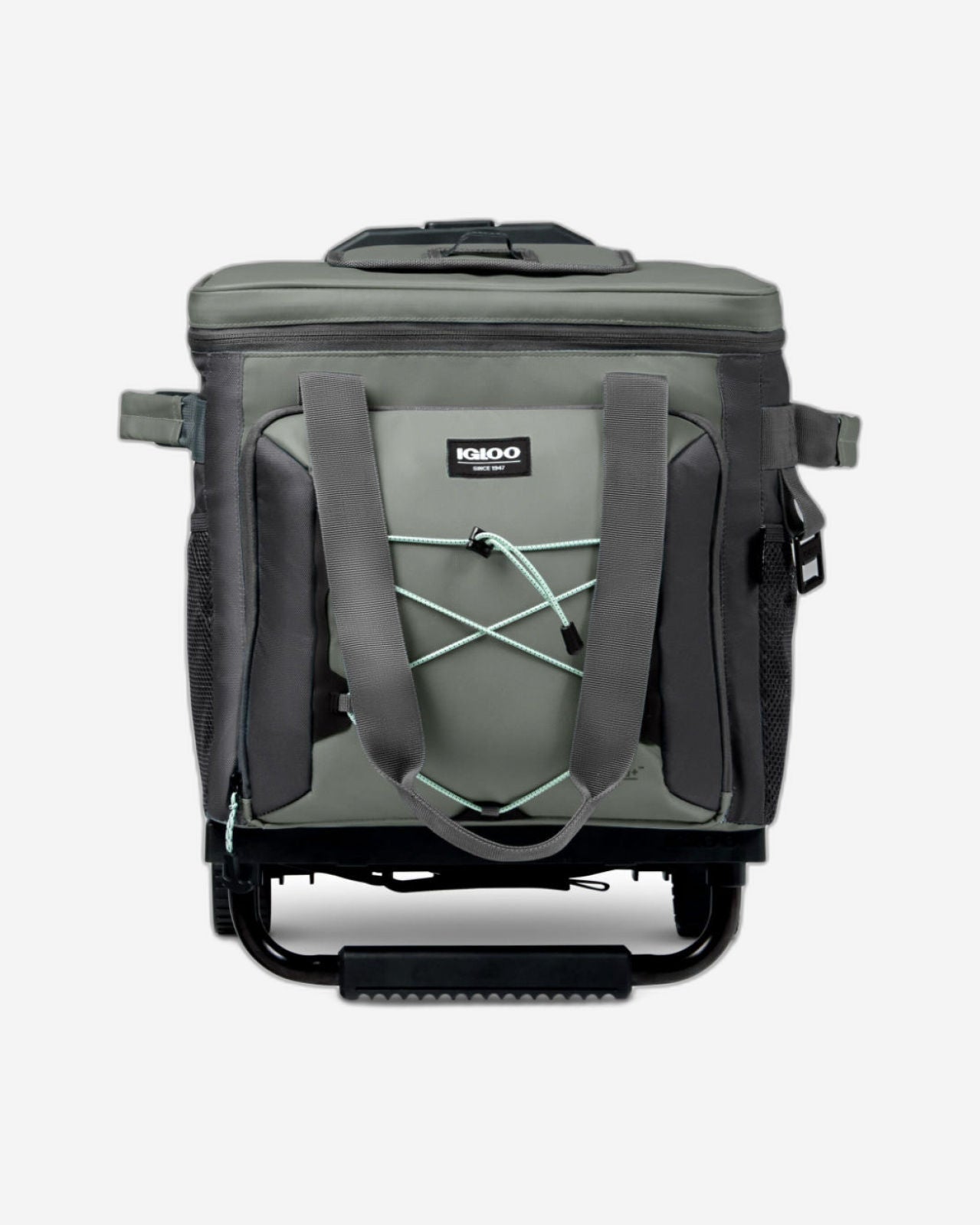 00066324-Igloo-Eco-Friendly 40 -can Camping Collapsible Roller Cooler - Gray