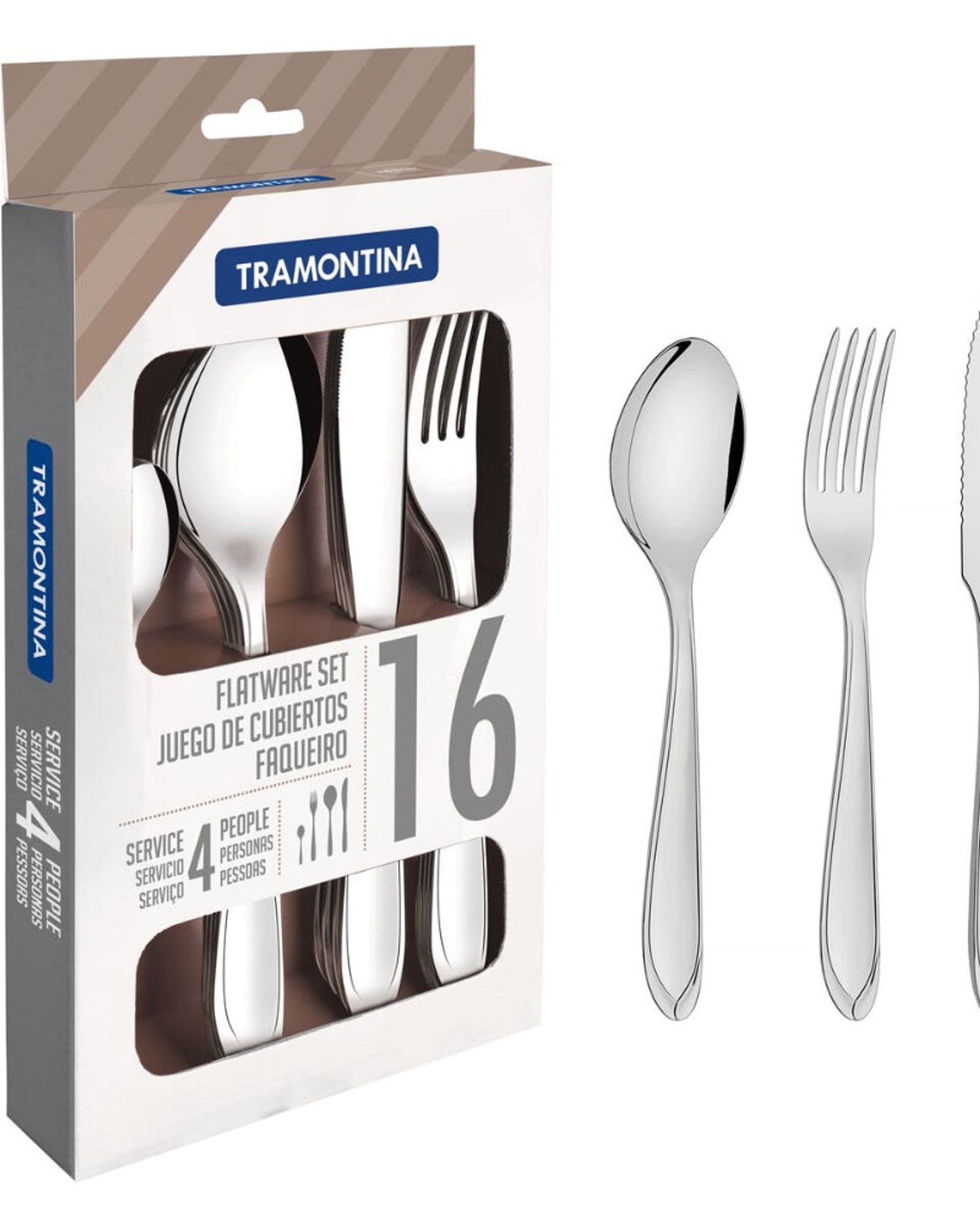 Tramontina Flatware Set 16Pc