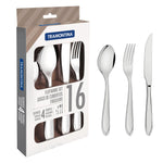 Since 1911 Made in Brazil 16 pc. stainless steel flatware set