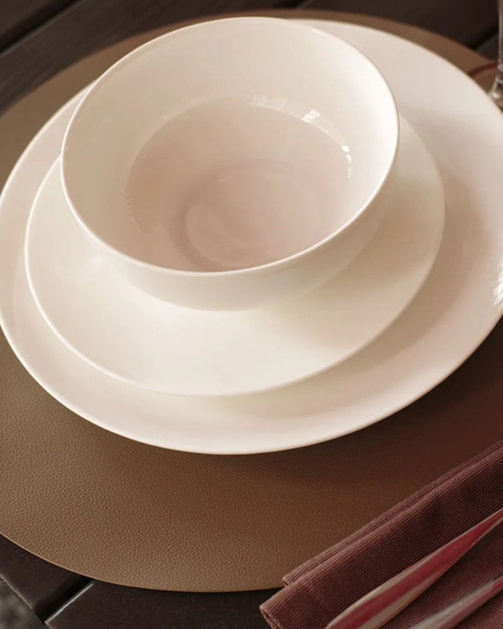 Fissman Placemat Round PU 36cm