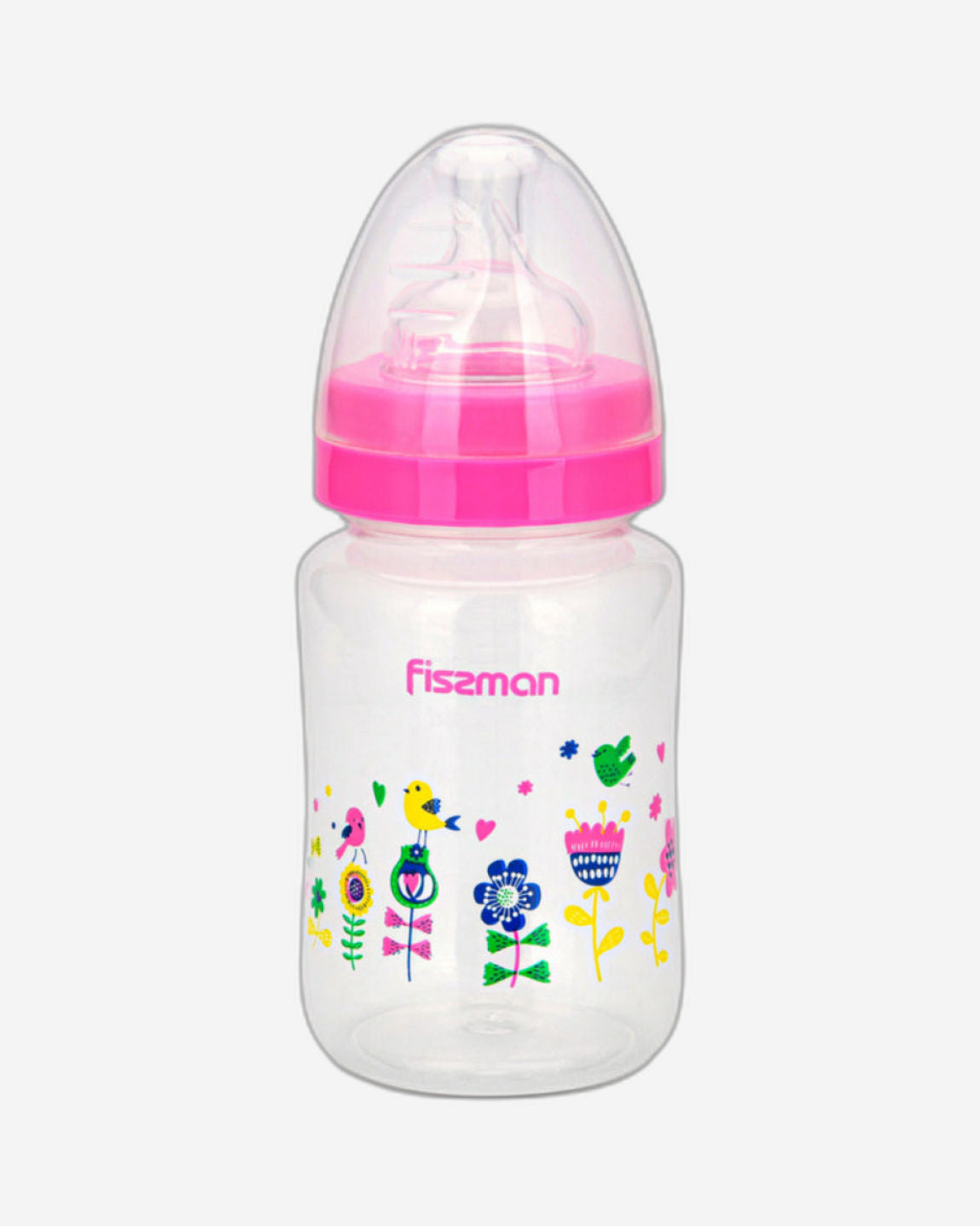 Fissman Feeding Bottle Wide Neck Pink