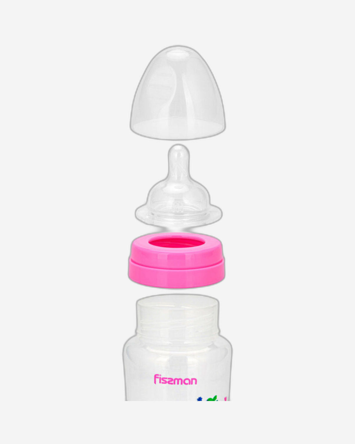 Fissman Feeding Bottle Wide Neck Pink