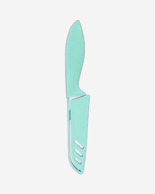 Fissman Utility Vegetable And Fruit Knife With Sheath Blue Green 21cm
