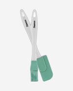 Fissman 2-Piece Brush And Spatula Set White/Green 22cm