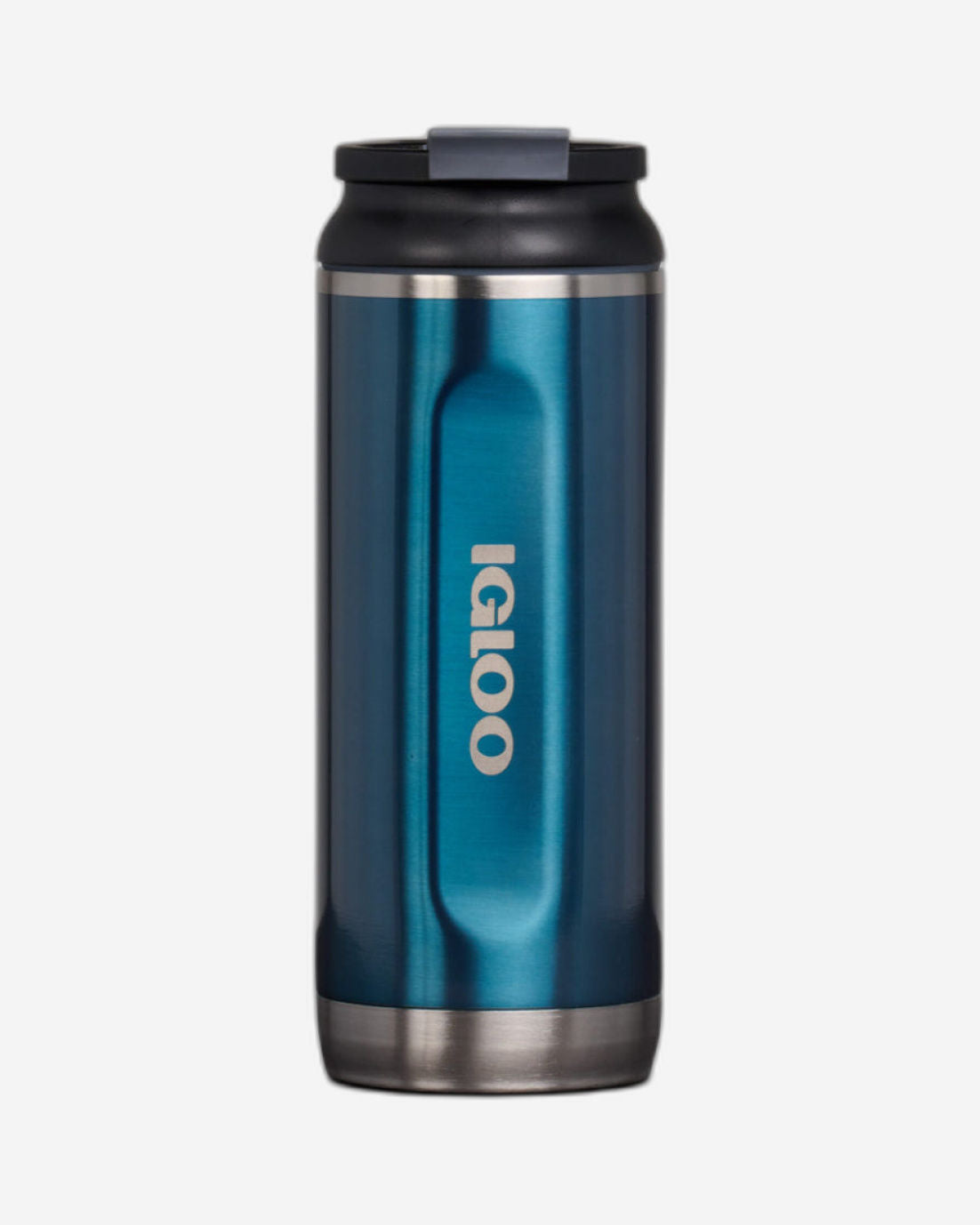 00071069-Igloo-16 Oz Stainless Steel Flip ‘n’ Sip Tumbler - Modern Blue