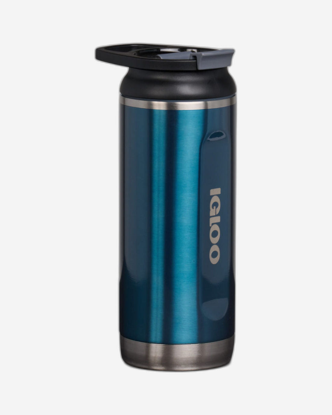 00071069-Igloo-16 Oz Stainless Steel Flip ‘n’ Sip Tumbler - Modern Blue