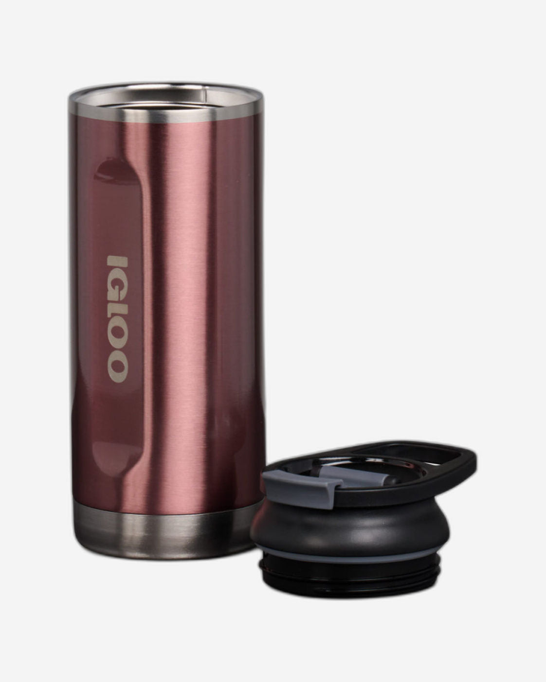 00071071-Igloo-16 Oz Stainless Steel Flip ‘n’ Sip Tumbler - Flamingo