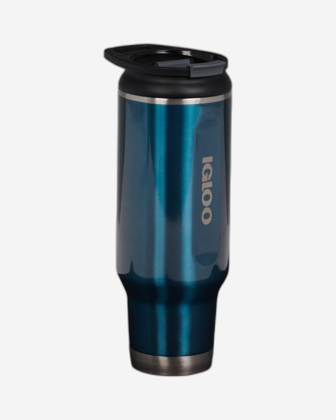 00071083-Igloo-40 Oz Stainless Steel  Flip ‘n’ Sip Tumbler - Modern Blue