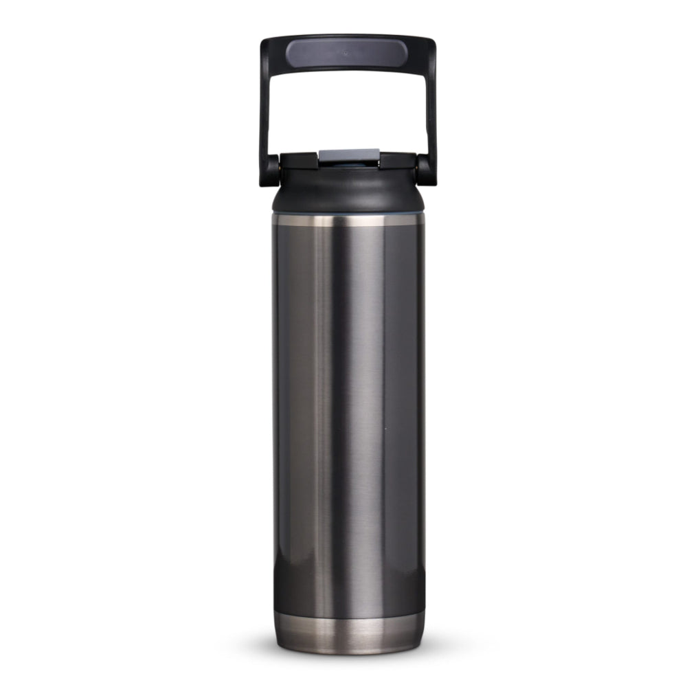 00071085-Igloo-20 Oz Stainless Steel Sport Sipper Bottle - Carbonite