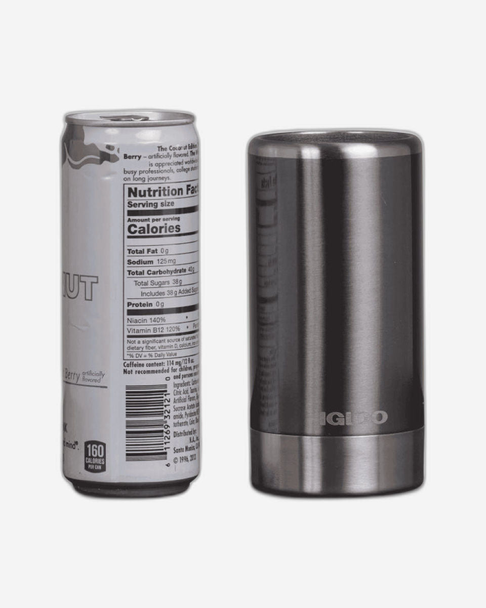 00071109-Igloo-12 Oz Stainless Coolmate Slim Gloss - Carbonite