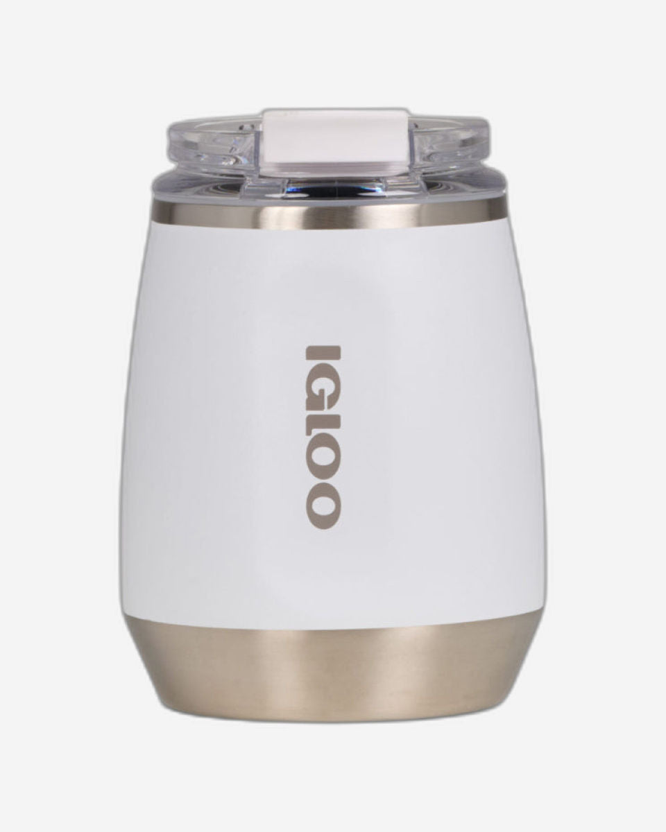 00071236-Igloo - 10 OZ Stainless Steel Wine Tumbler  - White