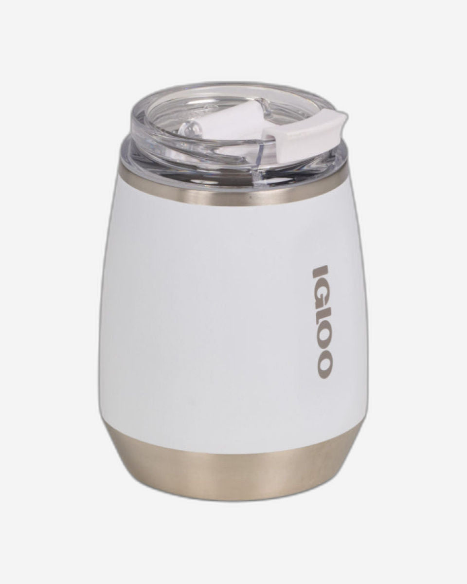 00071236-Igloo - 10 OZ Stainless Steel Wine Tumbler  - White