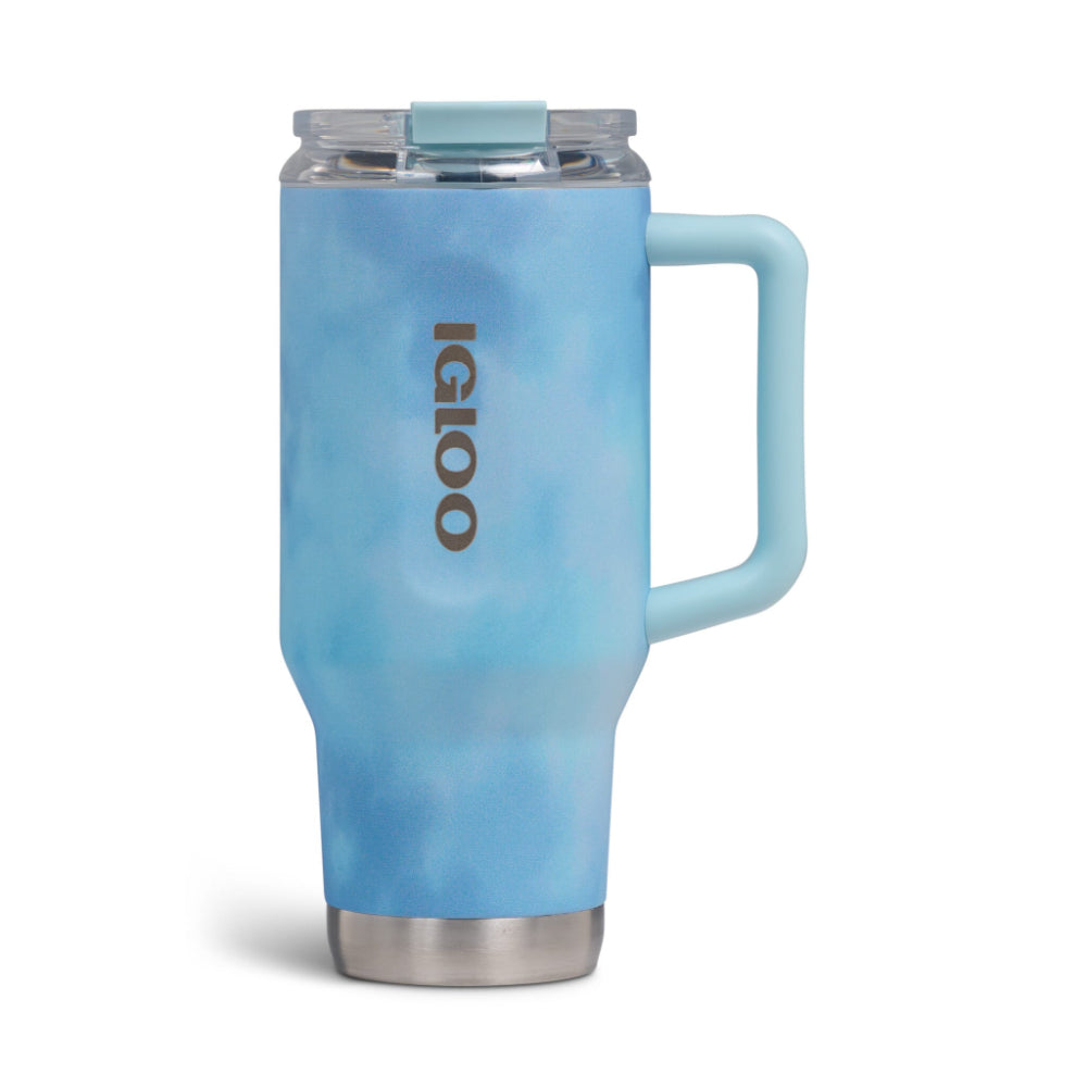 00071309-Igloo - 32 Oz Flip ‘n’ Sip Travel Mug - powder Blue