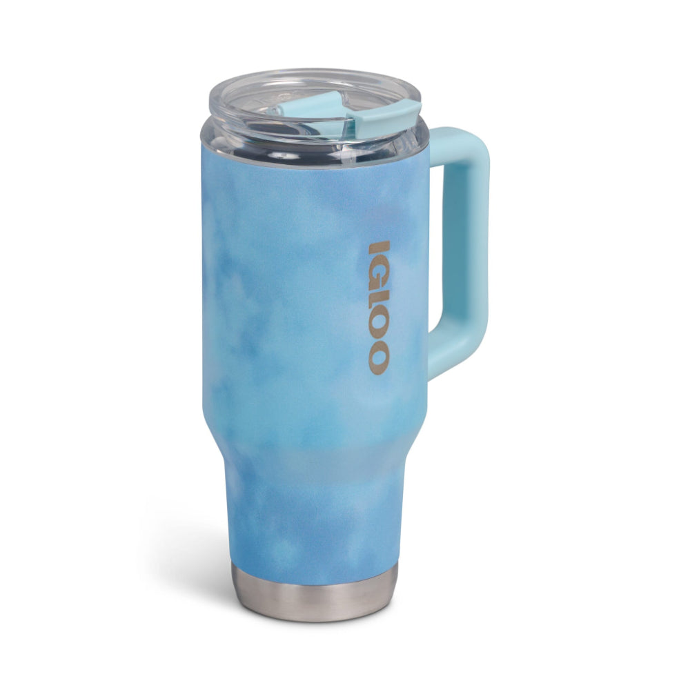 00071309-Igloo - 32 Oz Flip ‘n’ Sip Travel Mug - powder Blue