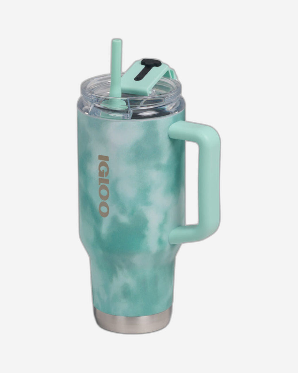 00071311-Igloo - 32 Oz Flip ‘n’ Sip Travel Mug - Seafoam