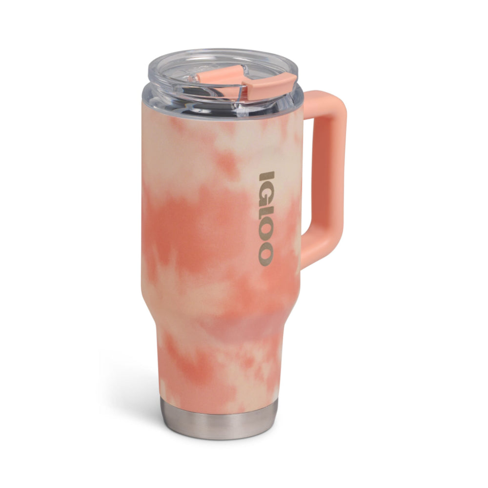 00071312-Igloo - 32 Oz Flip ‘n’ Sip Travel Mug - Apricot
