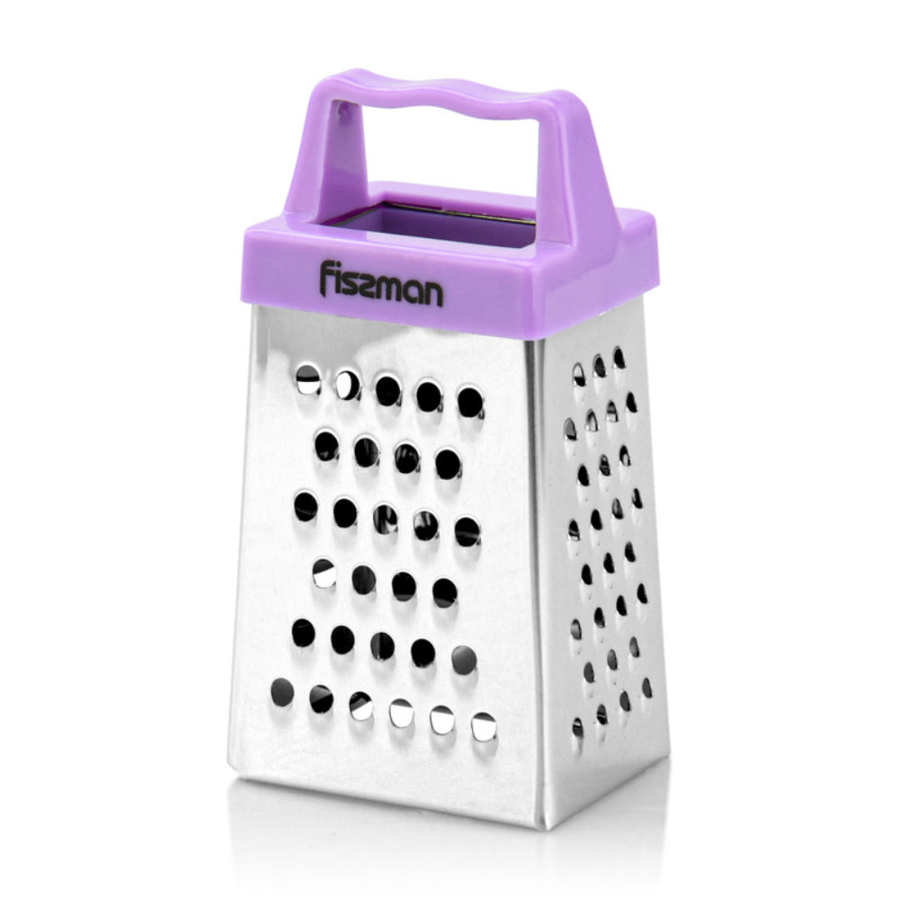 Fissman 3-Sided MINI Grater Stainless Steel Multifunctional Handheld Cheese Peel Ref Magnet 3inch